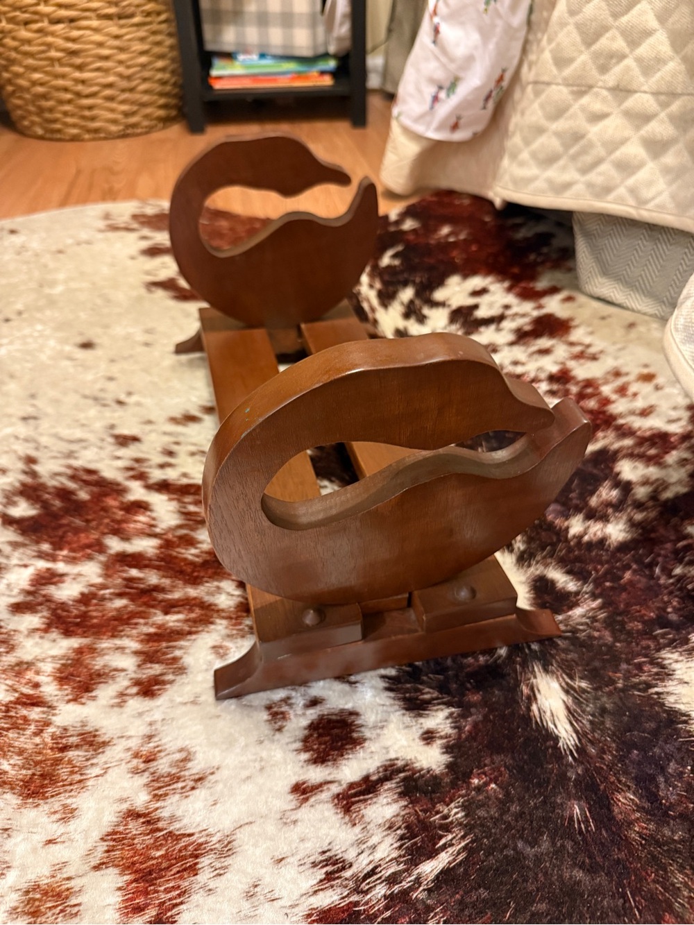 Vintage Wooden book shelf/book display  in Warm Brown